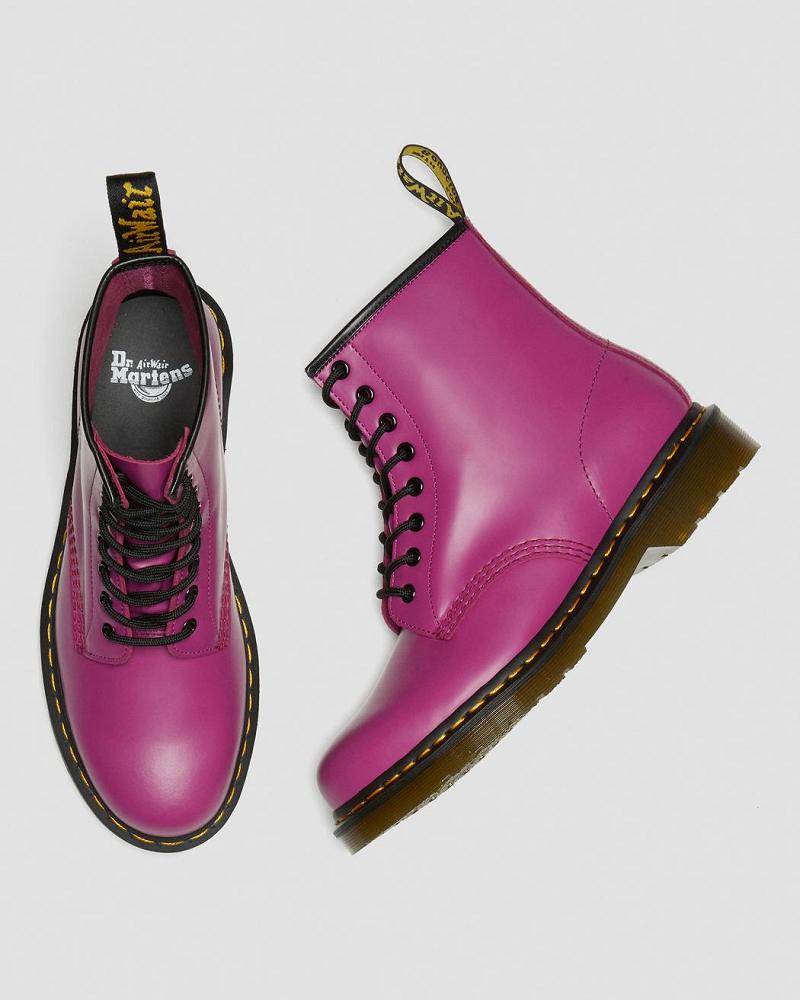 Dr Martens 1460 Smooth Leren Veterlaarzen Heren Roze | NL 278XYU